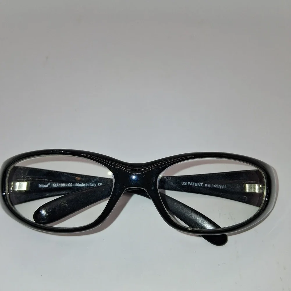 Maui Jim Sunglasses FRAMES ONLY MJ108 02 Black Wrap Italy